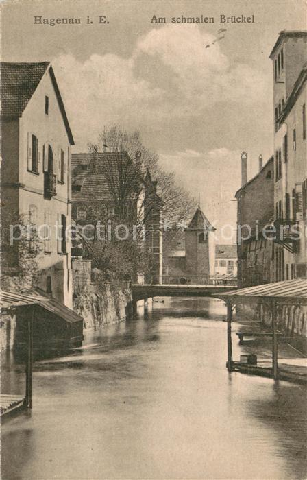 Hagenau Elsass Am schmalen Brueckel