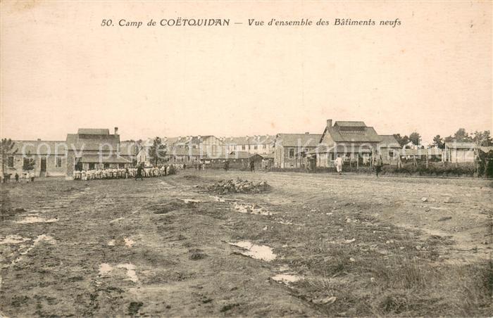 Camp de Coetquidan Vue d’ensemble des Batiments neufs