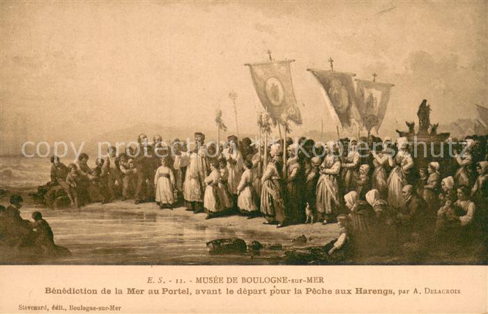 Le Portel 62 Benediction de la Mer au Portel avant le depart pour la Peche aux H