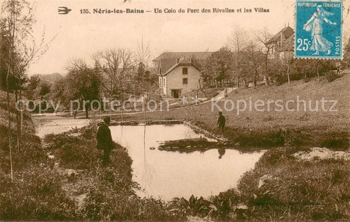 Neris-les-Bains 03 Un Coin du Parc des Rivalles et les Vil