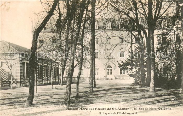 Orleans Loiret Maison Mere des Soeurs de St Aignan Fac