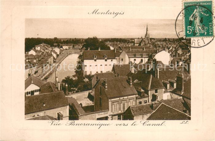 Montargis 45 Vue panoramique vers le Canal