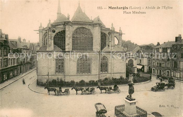 Montargis 45 Abside de l’Eglise Place Mirabeau