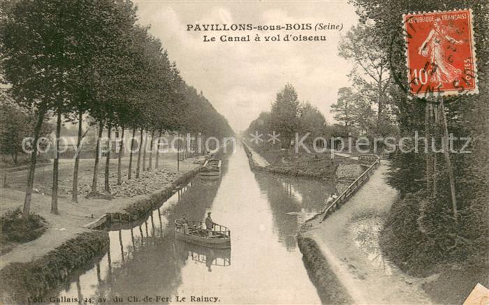 Pavillons-sous-Bois Les Le Canal a vol d oiseau