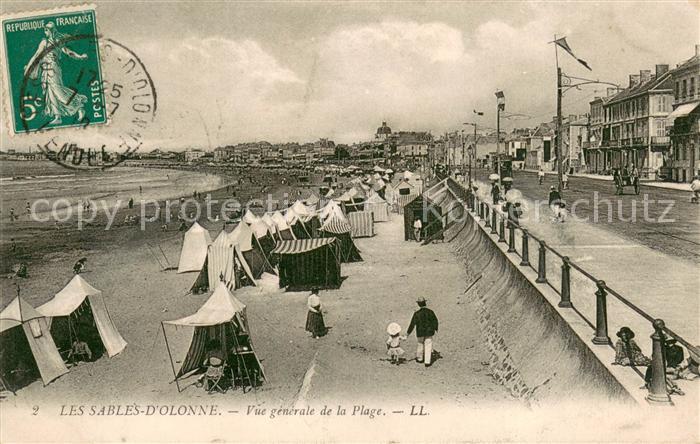 Les Sables-d Olonne Vue generale de la Plage