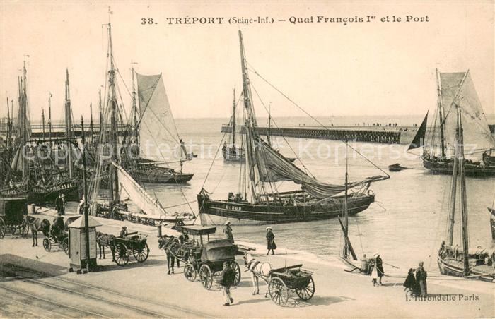 Le Treport 76 Quai Francois I et le Port