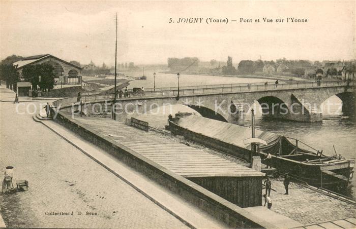 Joigny 89 Yonne Pont et Vue sur l'Yonne