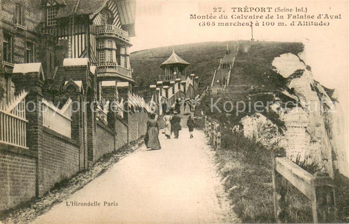 Le Treport 76 Montee du Calvaire de la Falaise d Aval