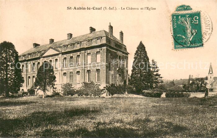 Saint-Aubin-le-Cauf Le Chateau et l'Eglise