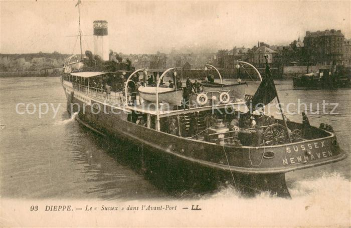 Dieppe 76 Le Sussex dans l’Avant Port