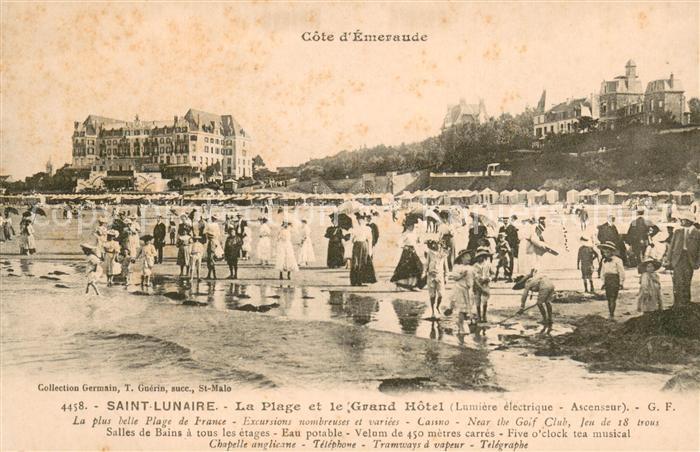 Saint-Lunaire La Plage et le Grand Hotel