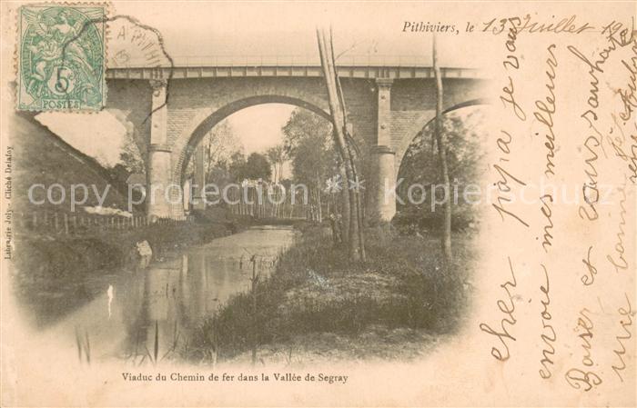 Pithiviers Loiret Viaduc du Chemin de fer dans la Valle de Segray