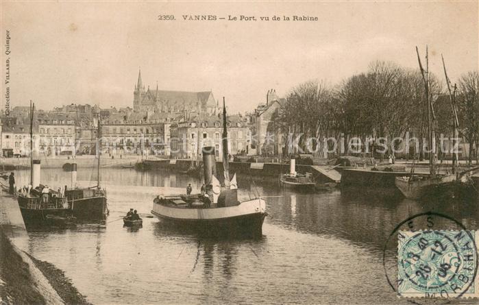 Vannes 56 Le Port vue de la Rabine