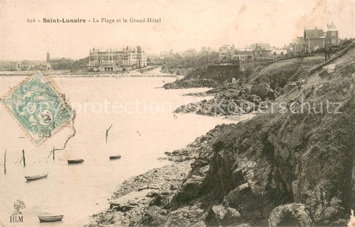 Saint-Lunaire La Plage et le Grand Hotel