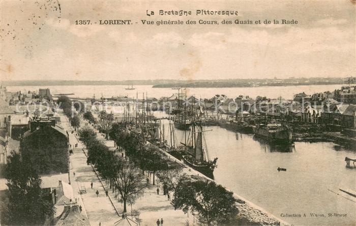 Lorient 56 Bretagne Vue generale des Cours des Quais et de