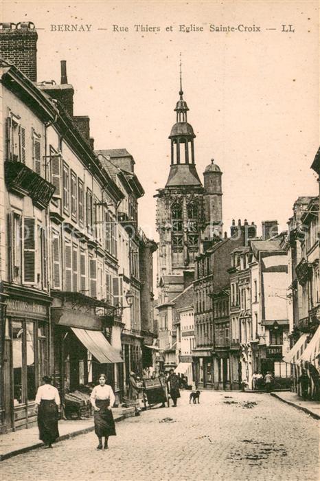 Bernay 27 Rue Thiers et Eglise Sainte Croix