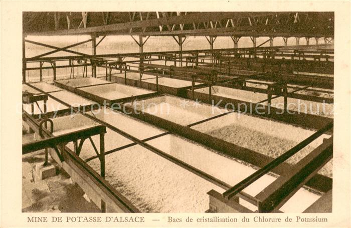 Wittelsheim Mine de Potasse d’Alsace Bacs de cristallisation du Chlorure de Pota