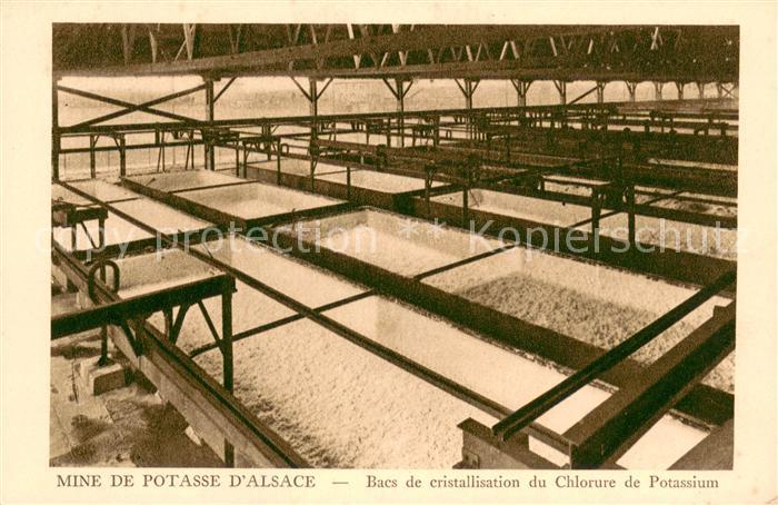 Wittelsheim Mine de Potasse d’Alsace Bacs de cristallisation du Chlorure de Pota