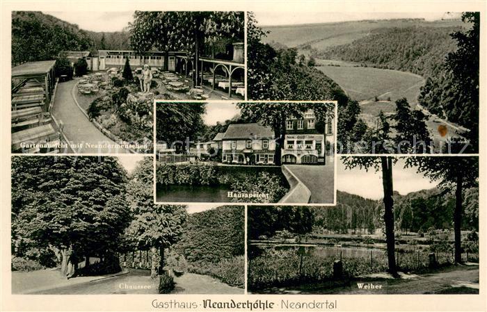 Hilden Mettmann Gasthaus Neanderhoehle Pension Garten Chaussee Weiher