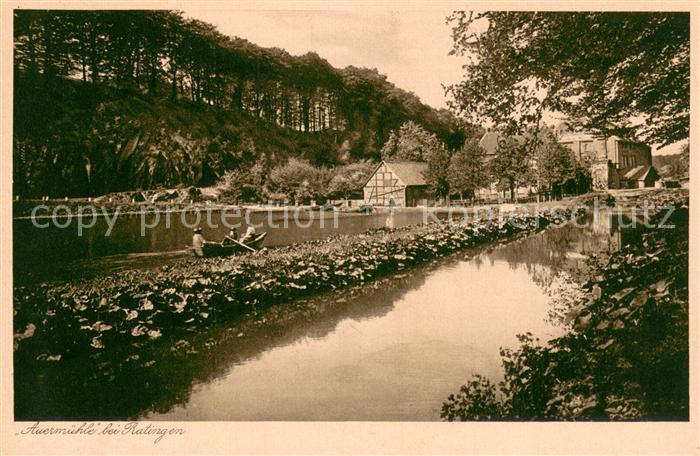 Ratingen Auermuehle Grosser Teich Kahnfahrten