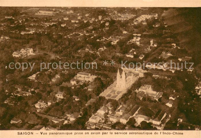 Saigon Vue panoramique prise en avion par le service aeronautique de l’Indo Chin