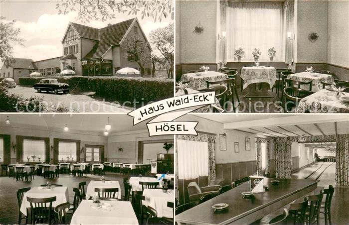 Hoesel Haus Wald Eck Gastraeume Kegelbahn