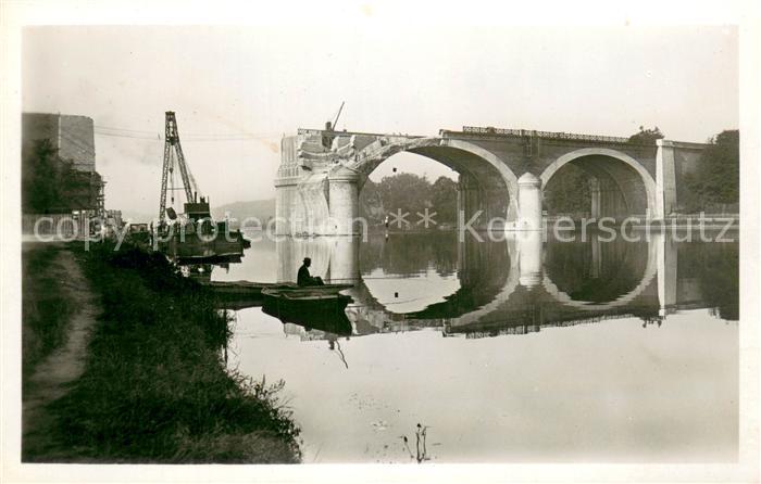 Melun 77 Juin 1940 Le Pont du Mee