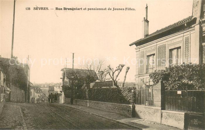 Sevres Rue Brongniart et pensionnat de Jeunes Filles