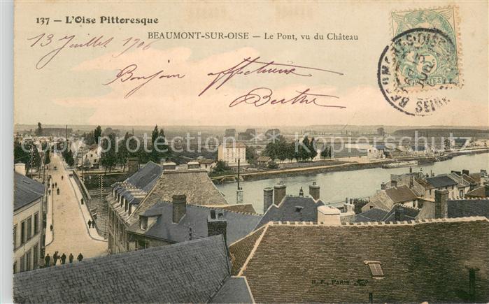 Beaumont-sur-Oise Le Pont vu du Chateau