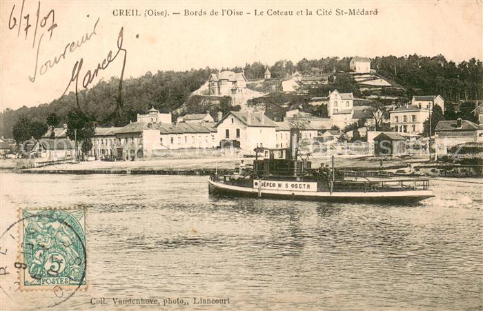 Creil 60 Bords de l’Oise Le Coteau et la Cite St Medard