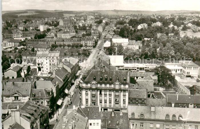 Sarreguemines Vue panoramique aerienne Avenue Pasteur et Avenue du Marechal Foch