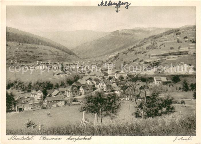Stossweier Stosswhir Alsace Muenstertal mit Ampfersbach