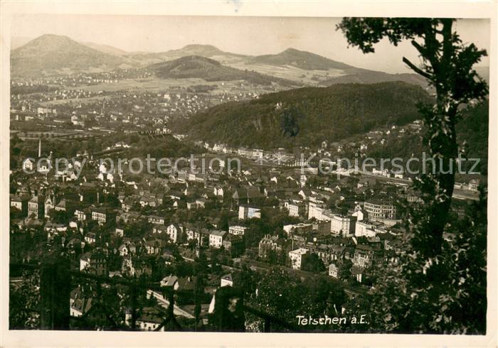 Tetschen-Bodenbach Boehmen Panorama