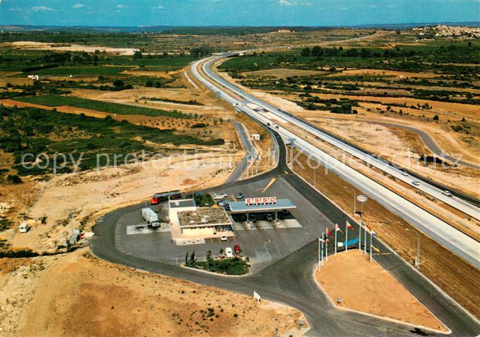 Gallargues-le-Montueux Vue aerienne sur l’Autoroute A9
