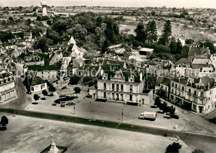 Chateau-du-Loir Place de l’Hotel Vue aerienne