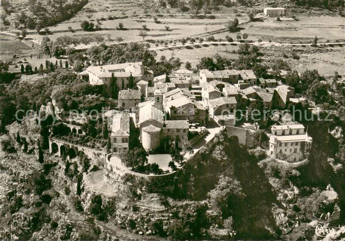 Gourdon Alpes-Maritimes Vue generale aerienne