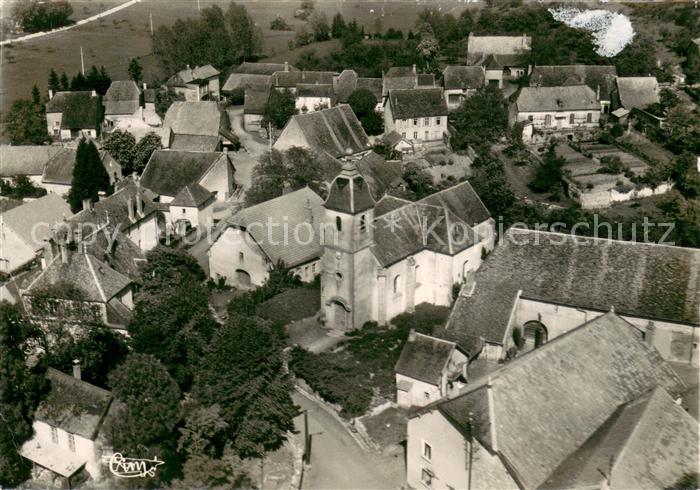 Auxon-Dessous Vue aerienne Eglise La Mairie et les Ecoles