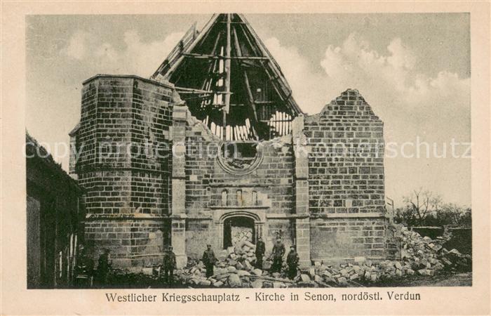Senon Meuse 55 Westlicher Kriegsschauplatz Zerstörte K
