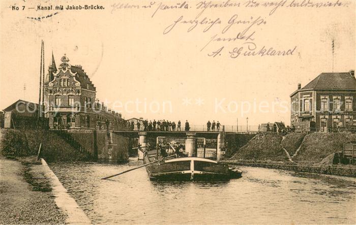 Valenciennes 59 Kanal mit Jakob Bruecke
