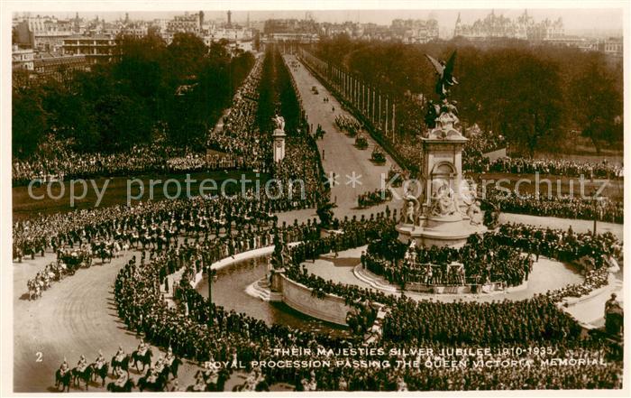 London Their Majesties Silver Jubilee 1935 Royal Procession Passing The Queen Vi