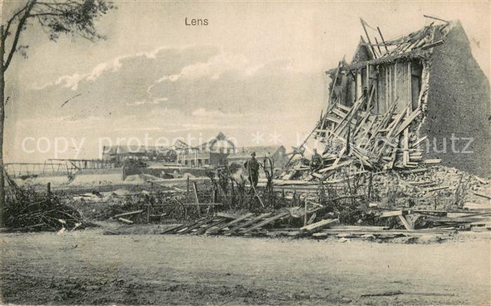 Lens Pas-de-Calais 62 Zerstoerung in WK1