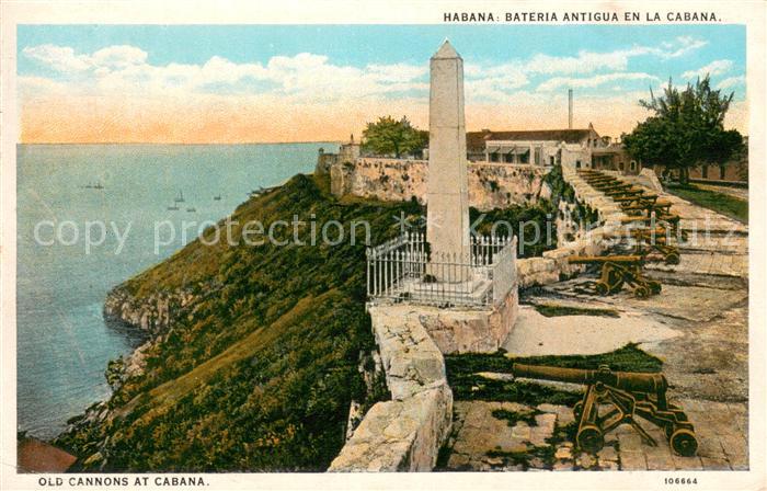 Habana Havana Old Cannons at Cabana