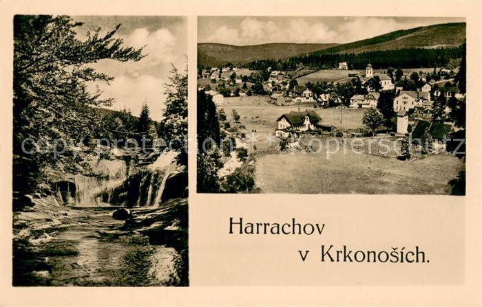 Harrachov Harrachsdorf Wasserfall Panorama
