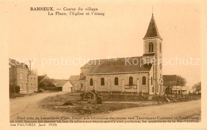Banneux Centre du village La Place l’Eglise et