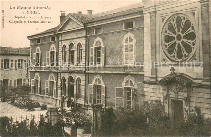 Saint-Mihiel 55 Hopital Vue interieure Chapelle et Sectioa Militaire