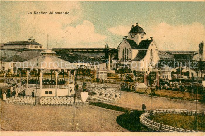 Bruxelles Bruessel Exposition 1910 La Section Allemande
