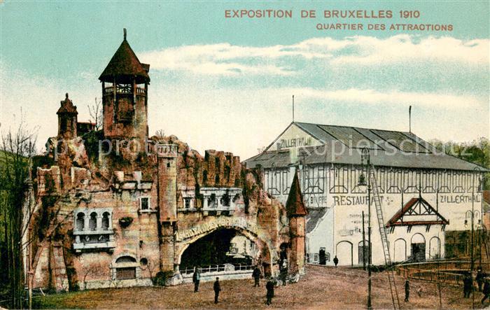 Bruxelles Bruessel Exposition de Bruxelles Quartier des Attractions