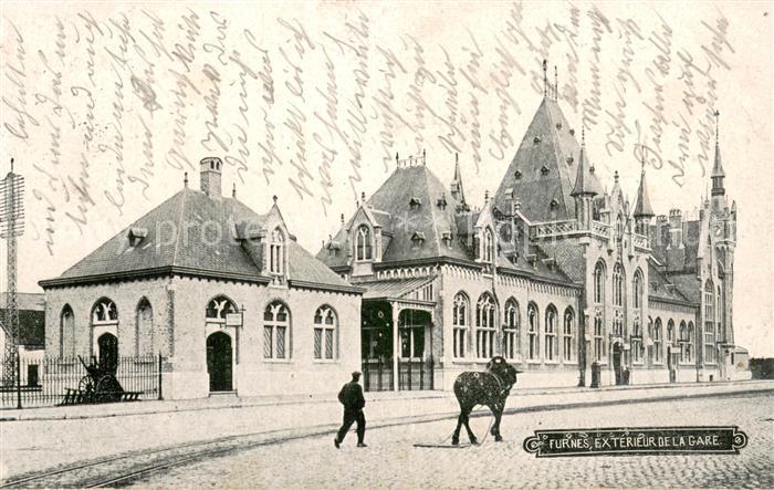 Furnes Veurne West-Vlaanderen Belgie Exterieure de la Gare