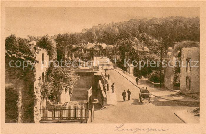 Longuyon 54 Zerstoerungen im Dorf