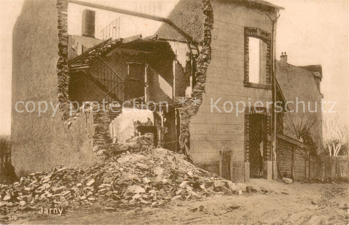 Jarny 54 Zerstörtes Haus in WK1